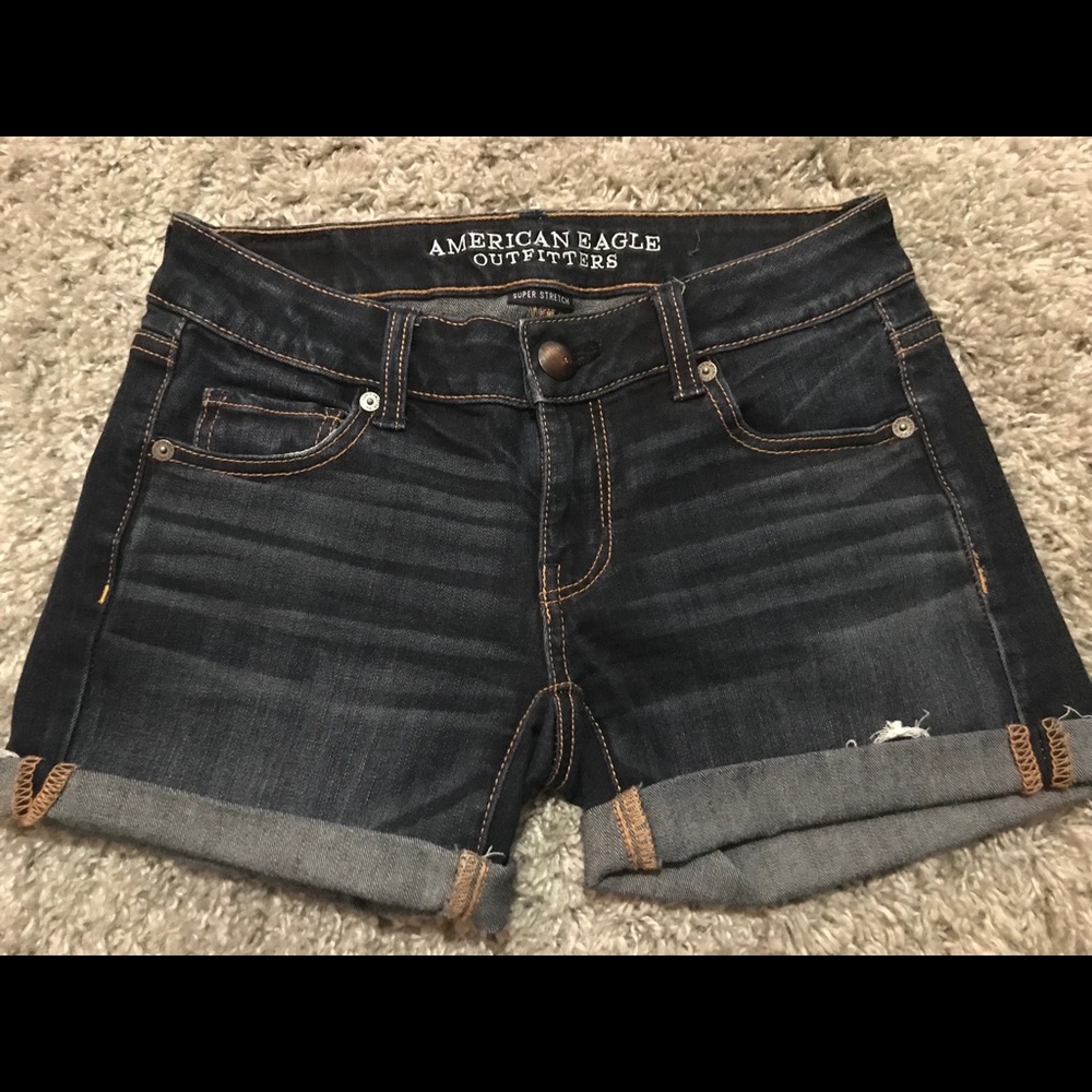 AE Midi Denim Shorts